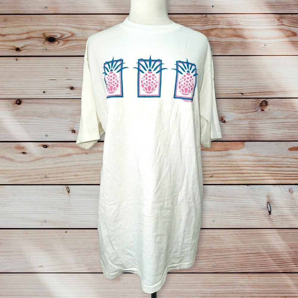 F1 Vintage single stitch Charleston SC pineapple t shirt All Sport 1993‎ USA XL